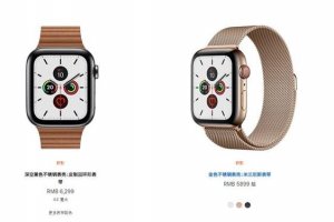 苹果Apple Watch 5国行价格公布，3199元起